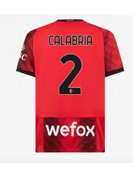 AC Milan Davide Calabria #2 Replika Hemmakläder 2023-24 Kortärmad